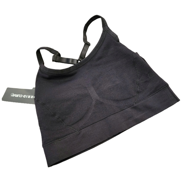 Torrid Black Seamless Racerback Bralette Size 00 NWT - Picture 7 of 7